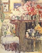 Childe Hassam Celis Thaxter's Sitting Room (nn02) oil painting artist